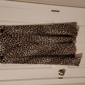 Large cheetah skirt